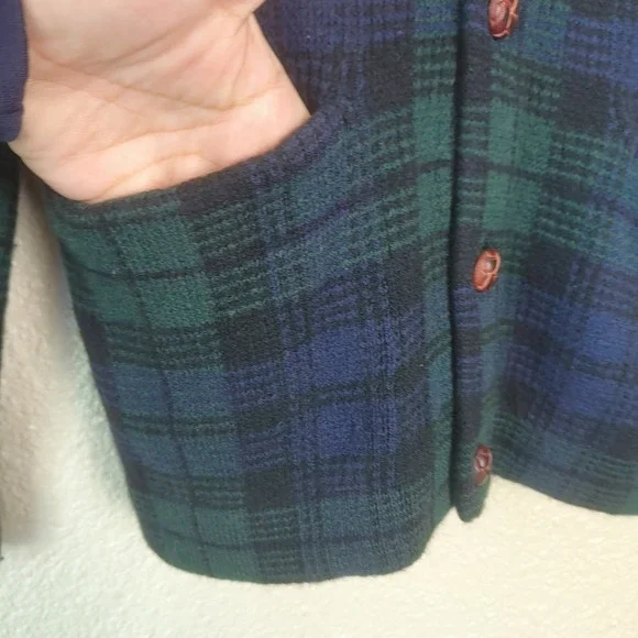 Vtg Polo Ralph Lauren cardigan sweater 100% merino wool, for children sz M 10/12 - Picture 6 of 11